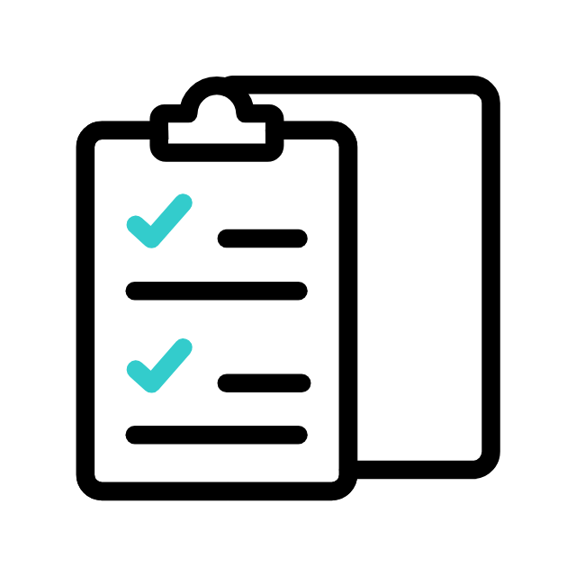 animated image of a checklist